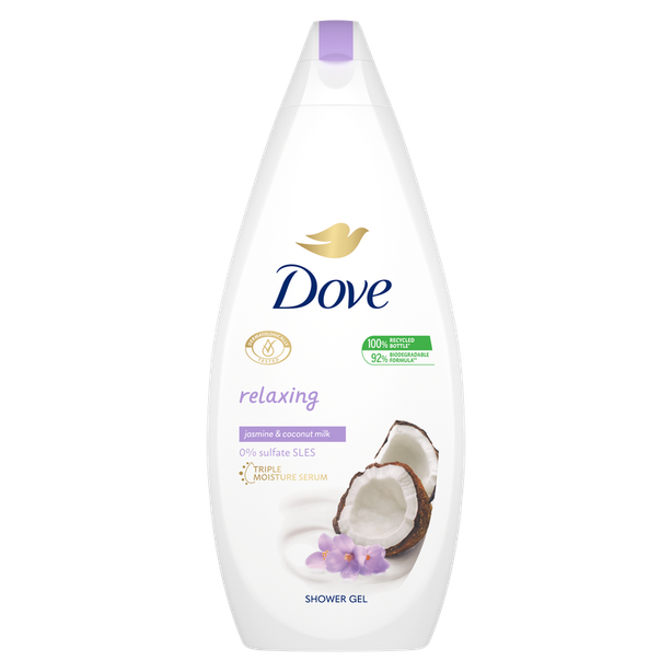 DOVE SG RELAXING COCONUT UI P/E 750ML