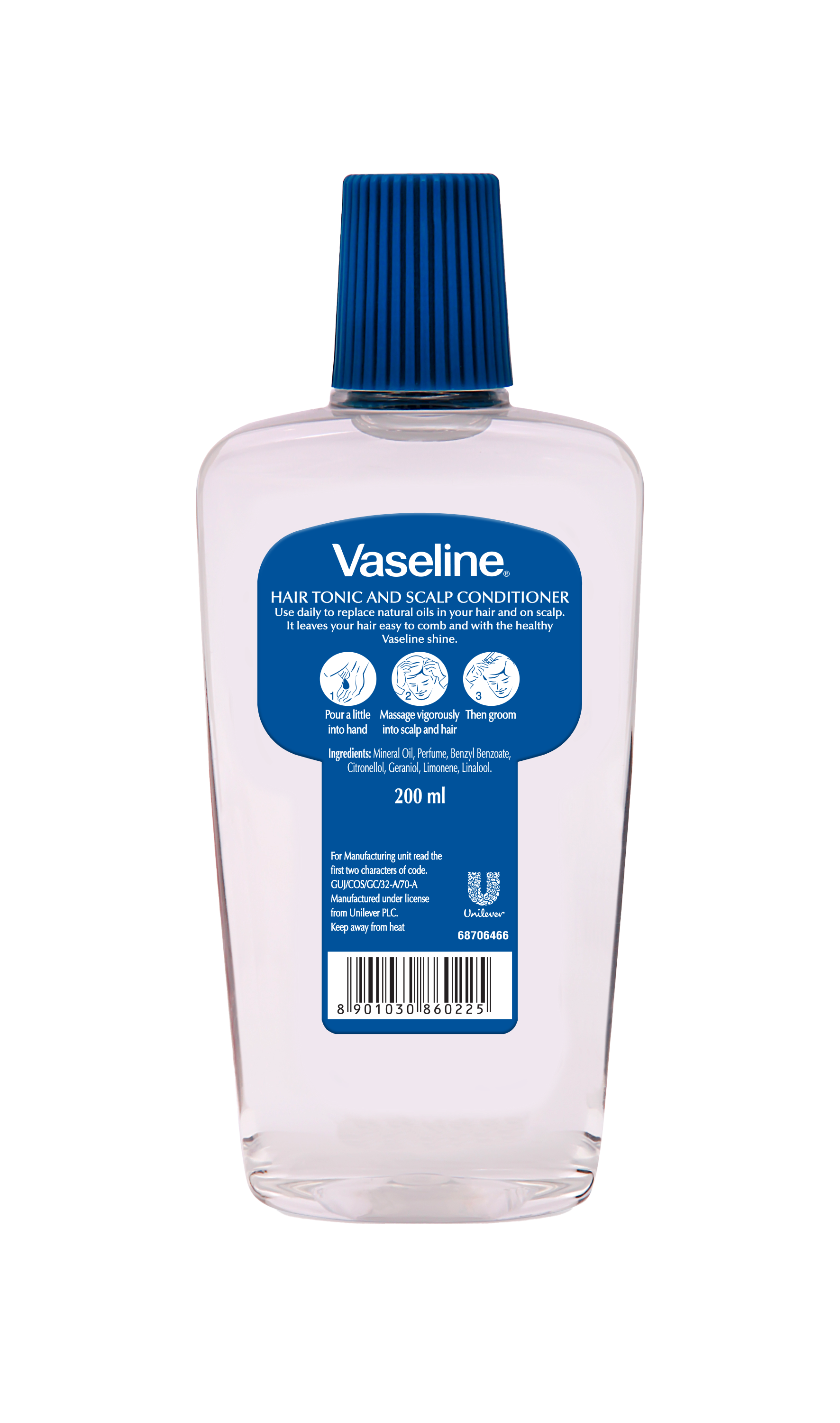 VASELINE HAIR TONIC 24X200ML 2