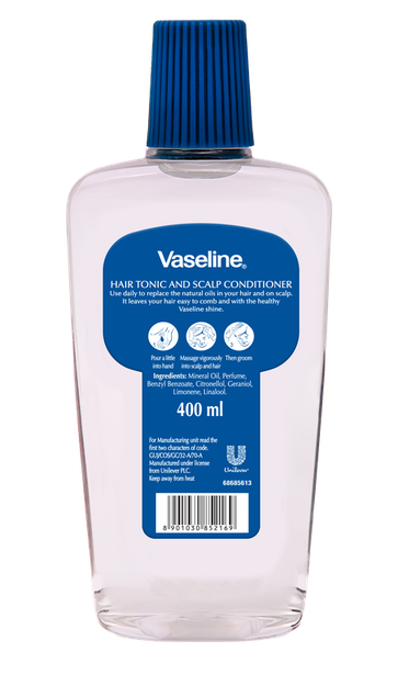 VASELINE HAIR TONIC 24X400ML 2