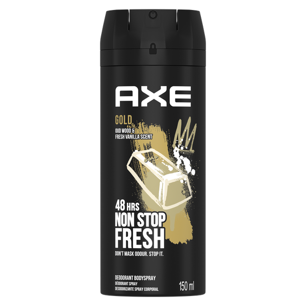 AXE DEODORANT BODY SPRAY FOR MEN GOLD 150 ML